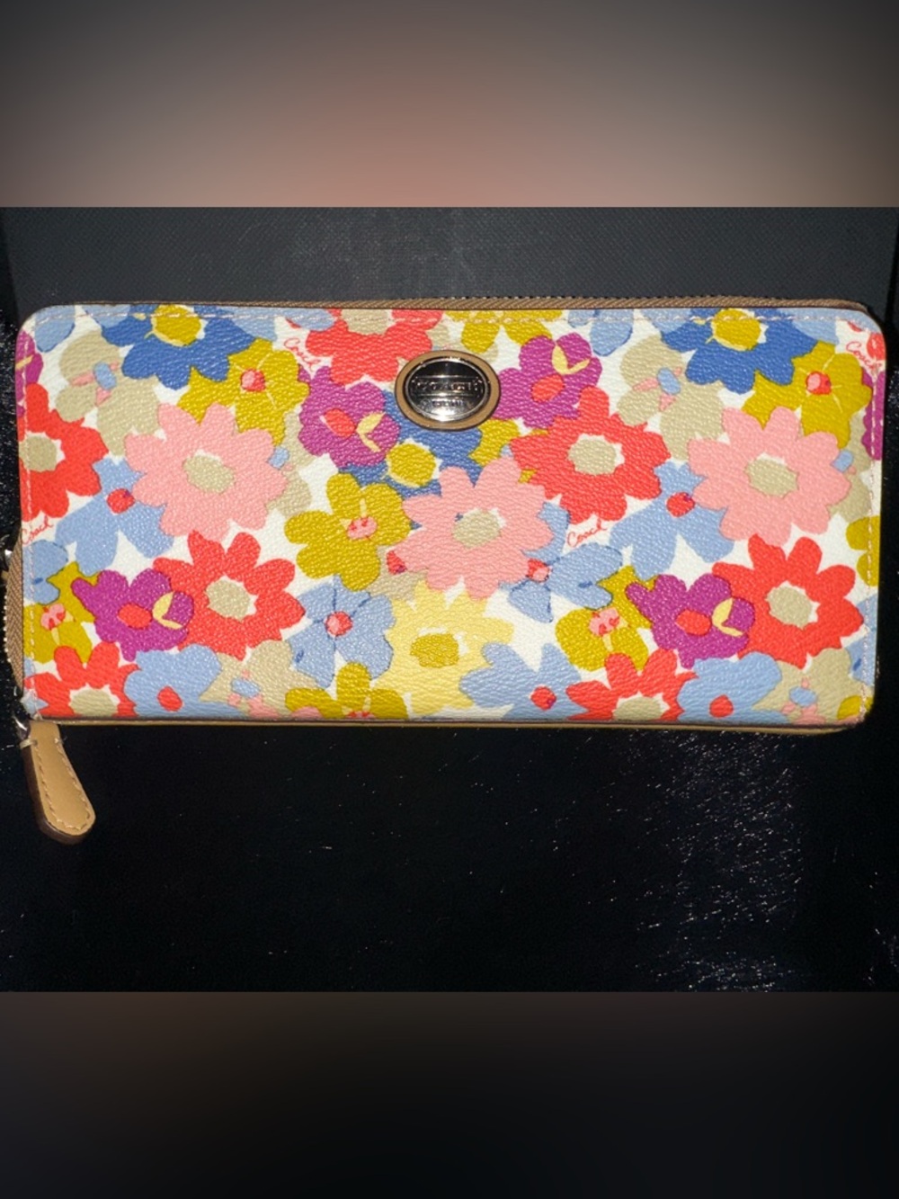 Coach Floral Print Wallet